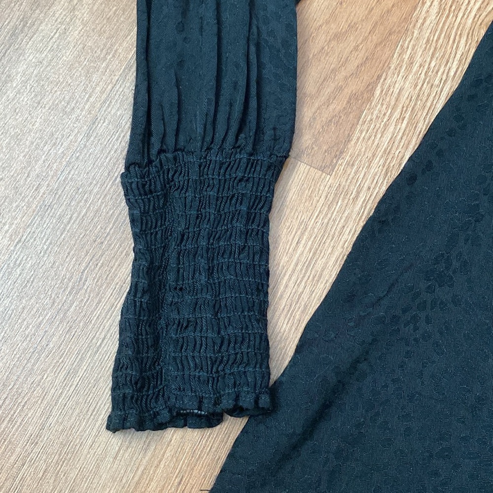 Black Button-Down, Blouse - image 4